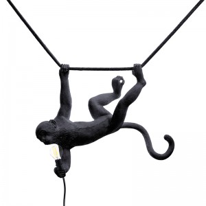 Monkey Lamp Swing Black - Seletti
