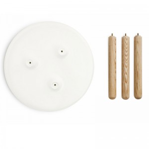 accesorios mesa Tablo pequeña color blanco patas fresno de Normann copenhagen