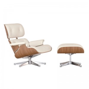 Lounge Chair y Ottoman blanca - Vitra