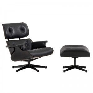 Lounge Chair y Ottoman negra - Vitra