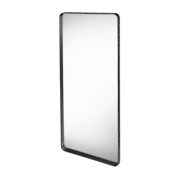 Espejo Adnet rectangular M negro de Gubi en Moises Showroom