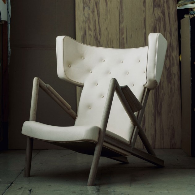 Ambiente sillón Grasshopper roble de Finn Juhl en Moises Showroom