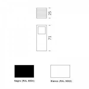 dimensiones y colores Papelera cenicero Riga basic Mobles 114