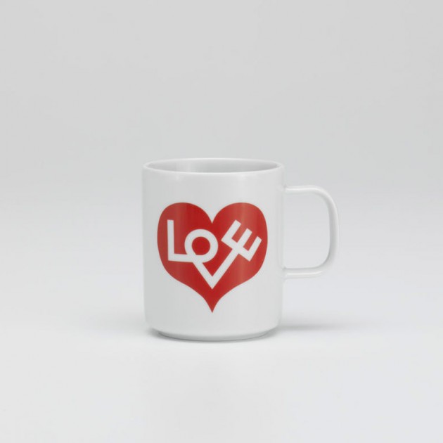 ambiente Coffee mug love heart Vitra roja