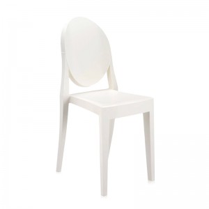 silla Victoria Ghost Kartell blanco brillante