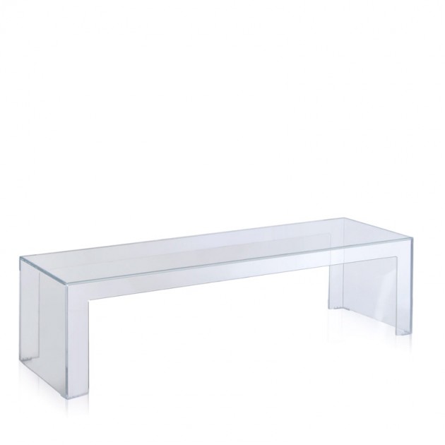 mesa auxiliar Invisible Side Kartell cristal altura 31,5