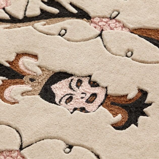 Detalle alfombra Dreams Medieval Faces de Gan Rugs