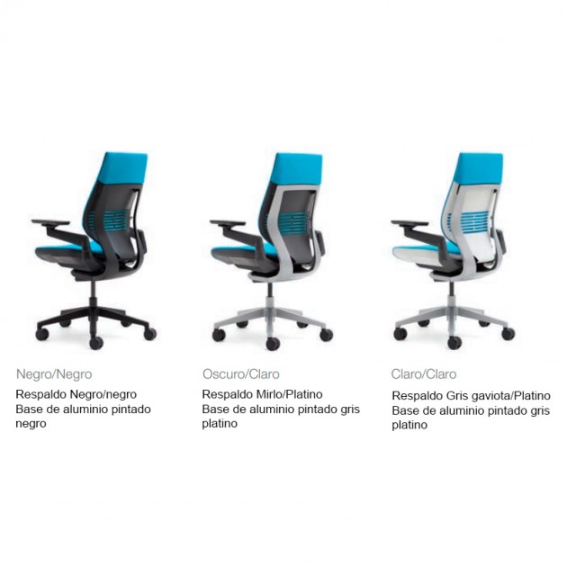 Combinaciones de respaldo de silla Gesture Steelcase