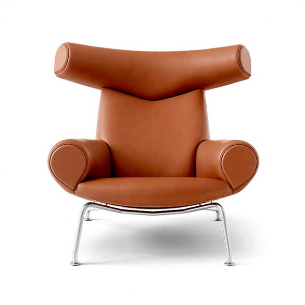 Wegner OX Chair Fredericia cognac leather
