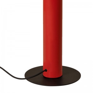 Lámpara Tatu de pie roja detalle de la base