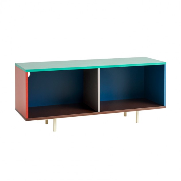 Colour Cabinet M floor base multicolor sin puertas de vidrio HAY