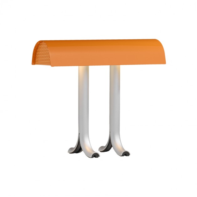 Anagram table lamp charred orange on HAY