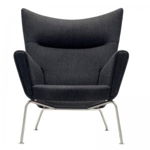 Comprar sillón wing chair carl Hansen tejido tela. Disponible en Moisés showroom