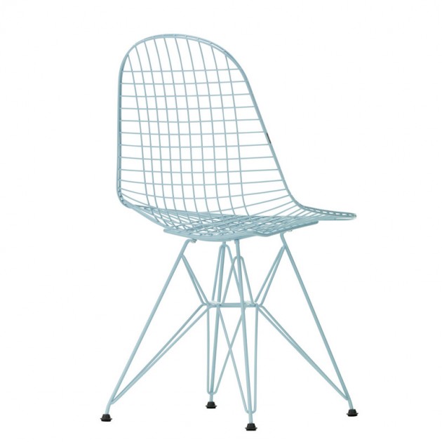 Wire Chair DKR Colours color Sky Blue de Vitra